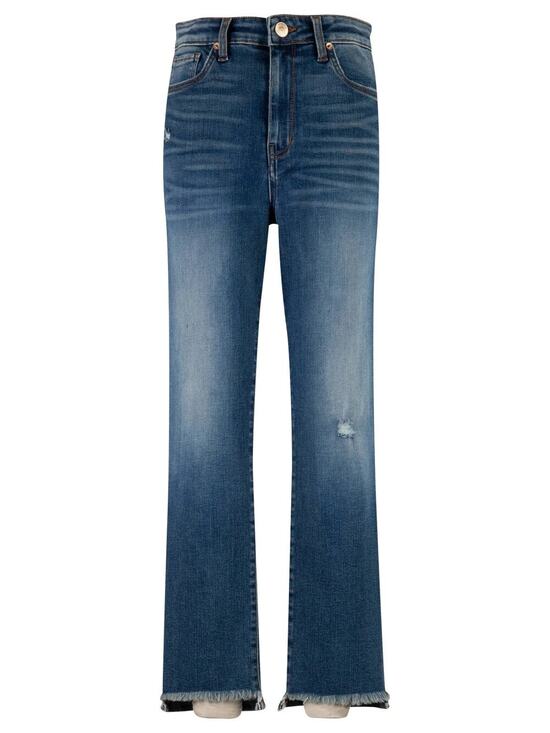 STS Blue Denim - STS BLUE Paisley Crop Straight Leg High Rise - Indigo Rise Size 34/18 NWT D0084